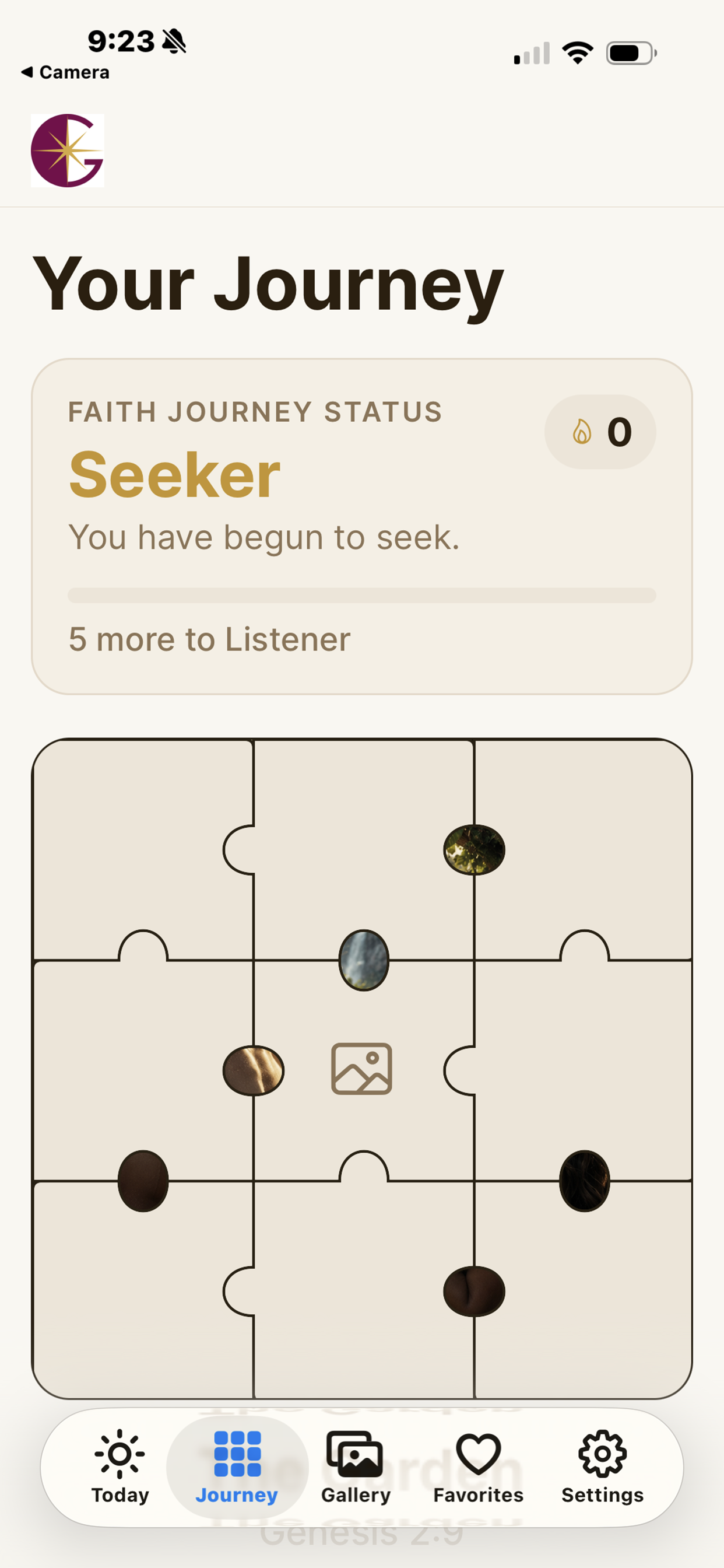 Gide - Faith prayer and scripture journey screen